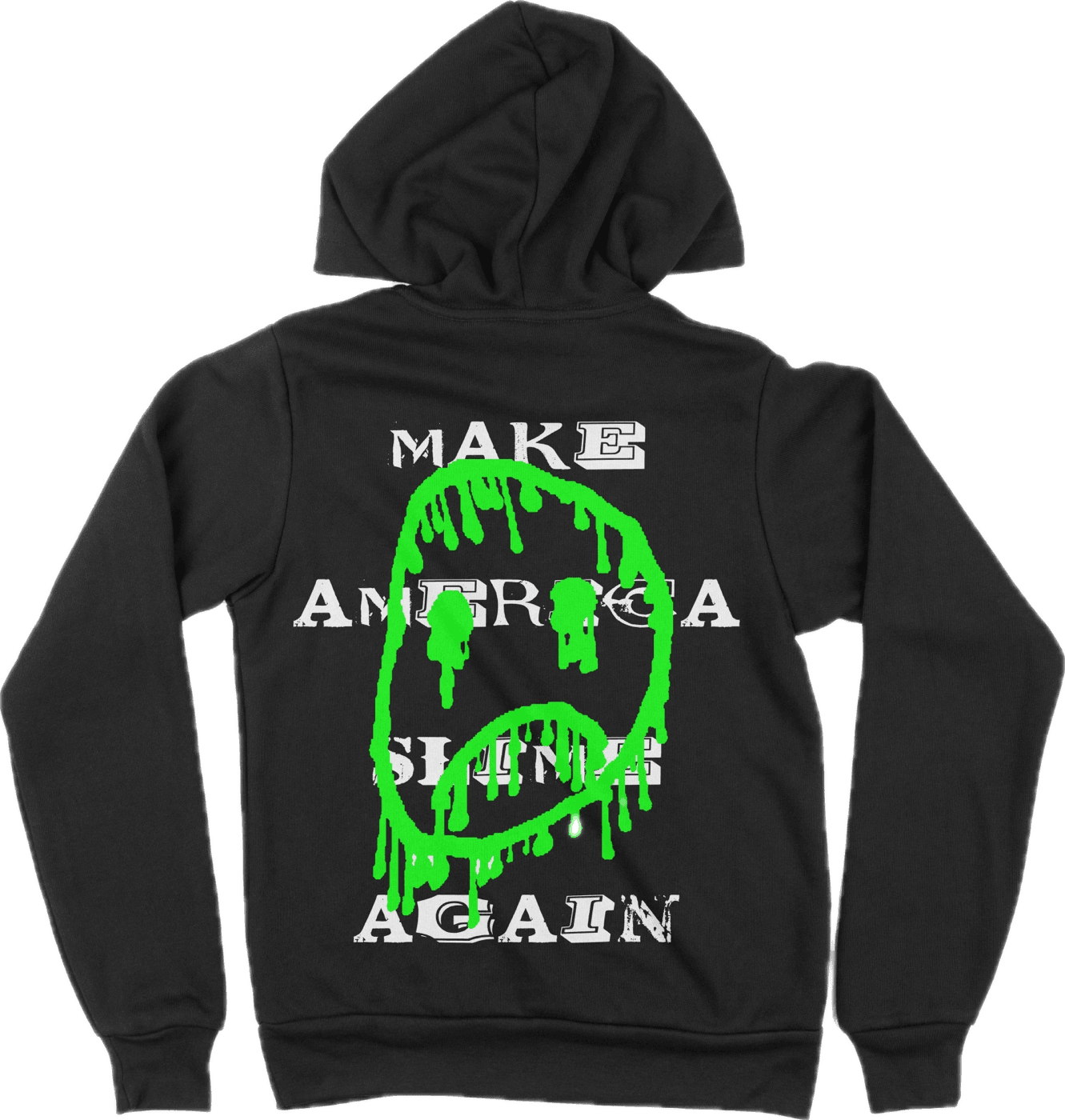"Slimey Smiley" - Hoodie (Black)