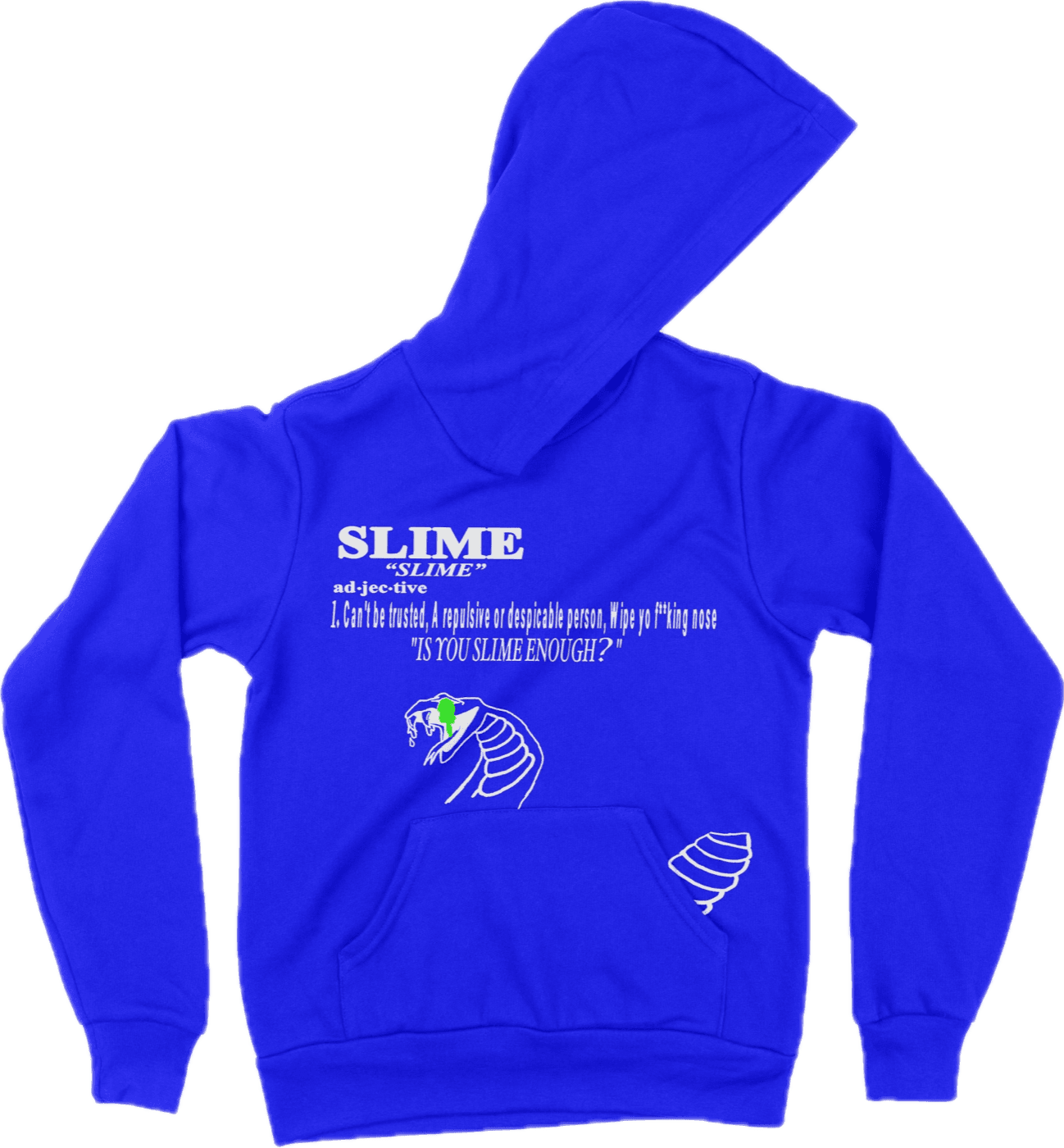 "Slimey Smiley" - Hoodie (Royal Blue)