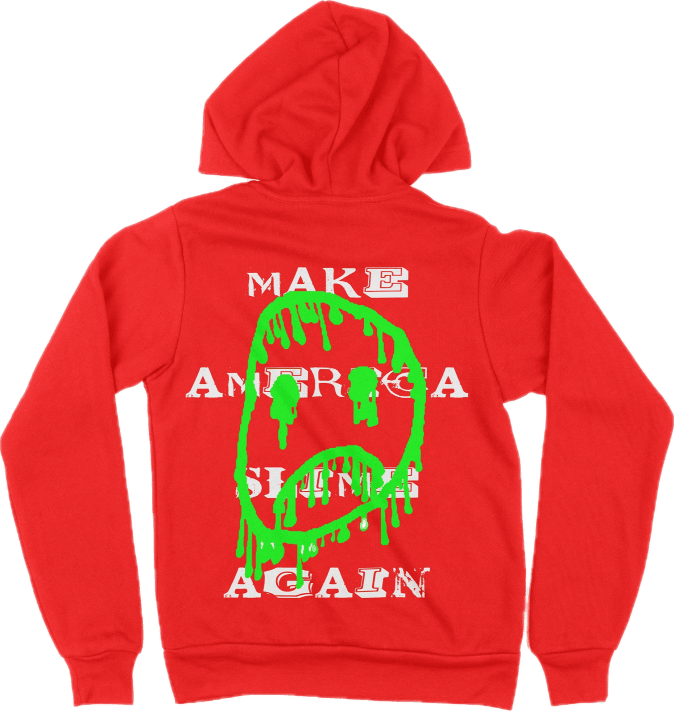 "Slimey Smiley" - Hoodie (Red)