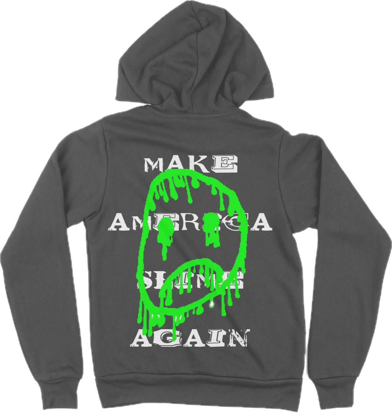 "Slimey Smiley" - Hoodie (Dark Grey)