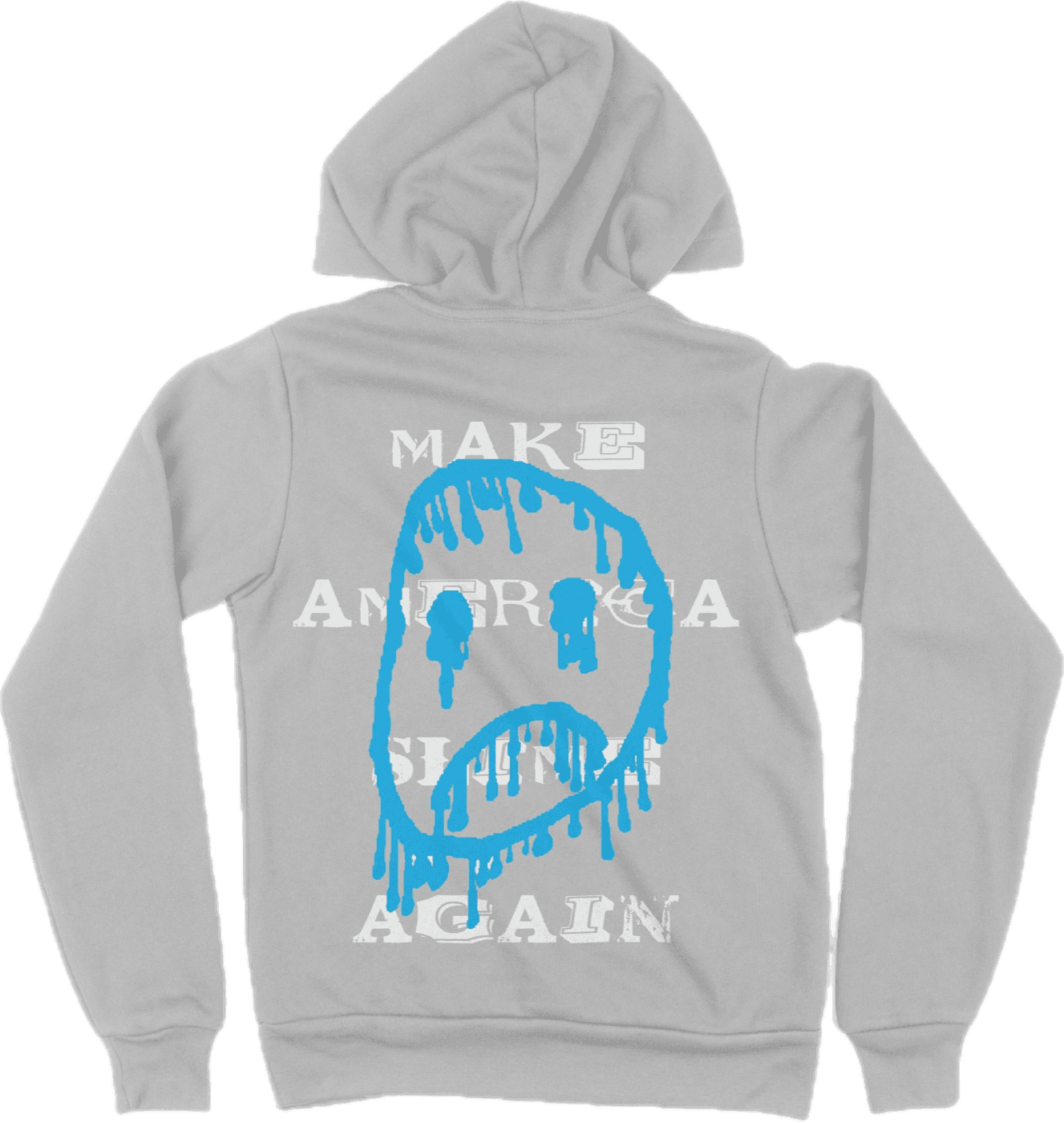 "Slimey Smiley" - Hoodie (Grey)