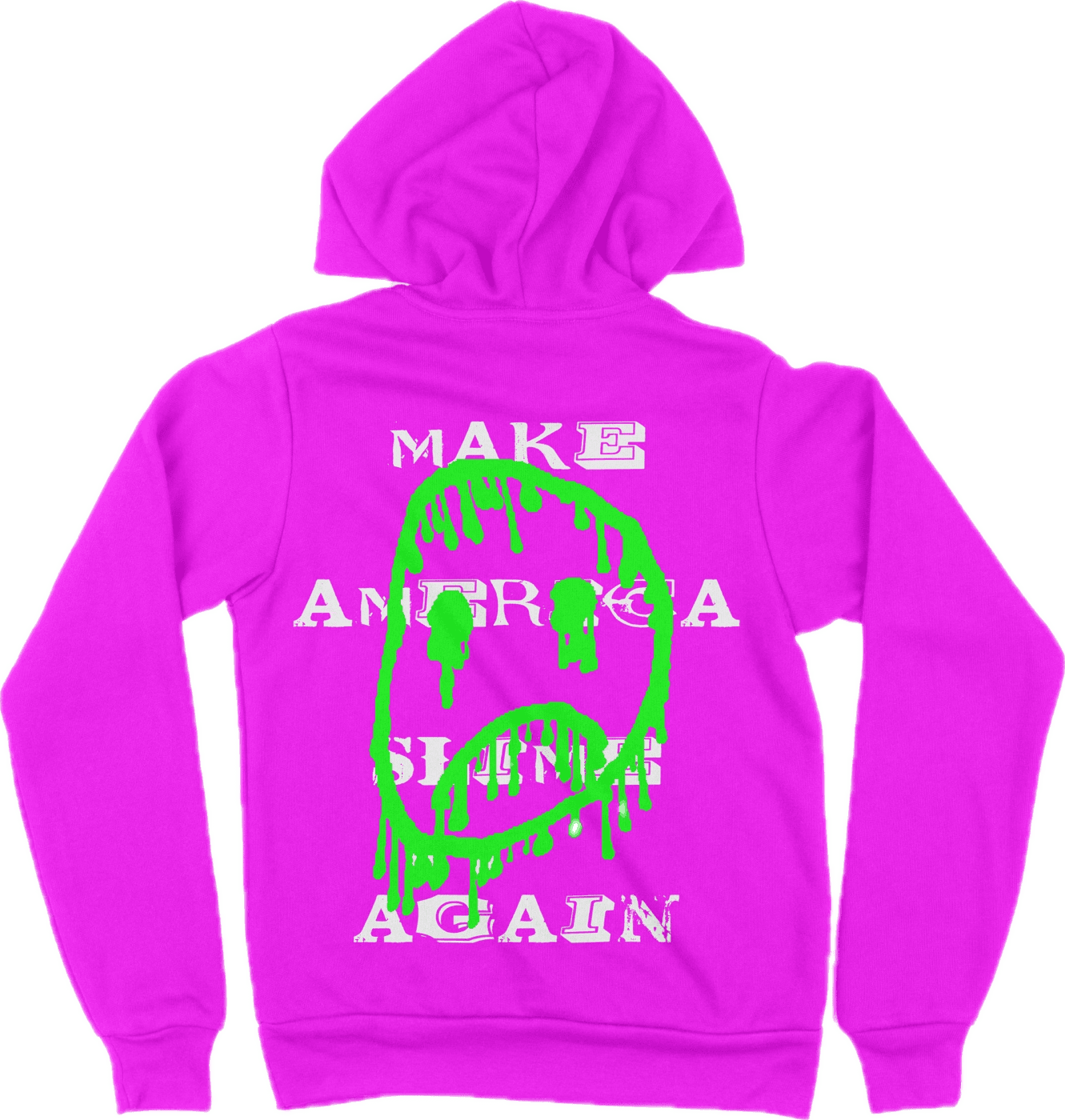 "Slimey Smiley" - Hoodie (Hot Pink)